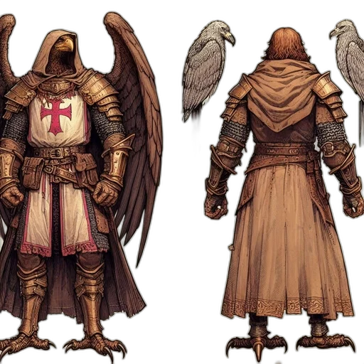 concept art, fantasy art, comic book art, earth tones transparent PNG cut-out
