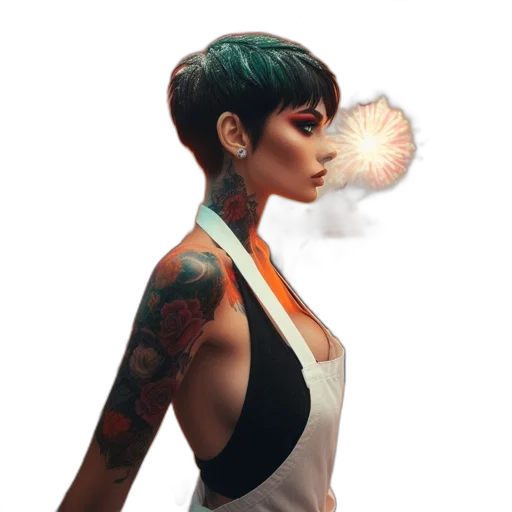 dress, staff, concept art, fantasy art transparent PNG cut-out