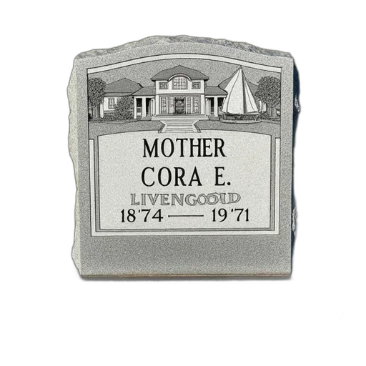 jewelry, granite, headstone, weathered transparent PNG cut-out