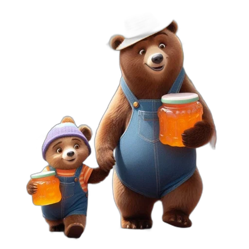 concept art, 3d render, two, animated transparent PNG cut-out