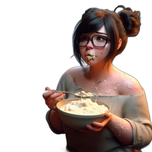 food, face, dress, creature transparent PNG cut-out