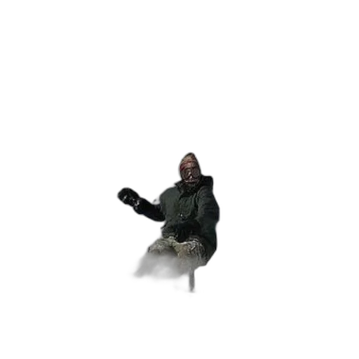jacket, staff, creature, weapon transparent PNG cut-out