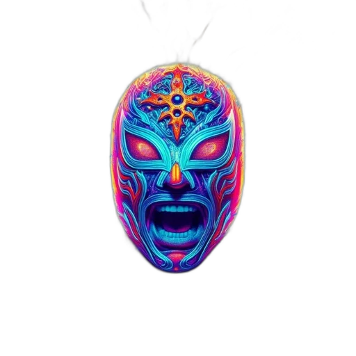mask, face, jewelry, creature transparent PNG cut-out