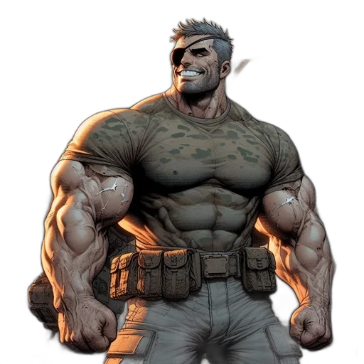 comic book art, concept art, 3d render, fantasy art transparent PNG cut-out