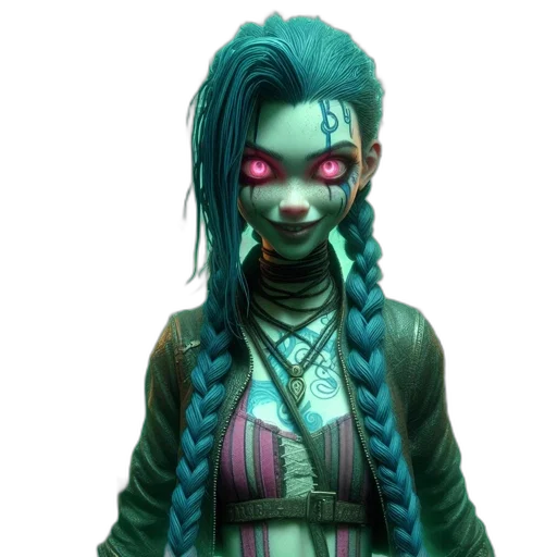 staff, face, concept art, cyberpunk transparent PNG cut-out