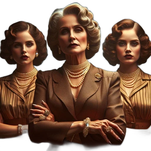 concept art, comic book art, three, women transparent PNG cut-out