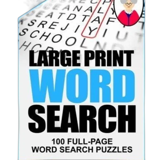 large, print, word, search transparent PNG cut-out