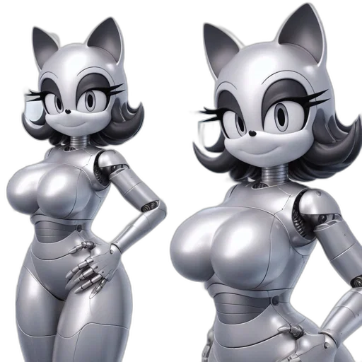 robot, 3d render, concept art, cartoon transparent PNG cut-out