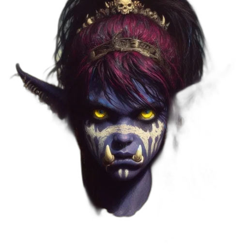 mask, face, crown, staff transparent PNG cut-out