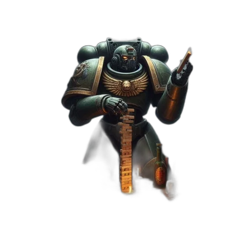 robot, weapon, staff, mask transparent PNG cut-out