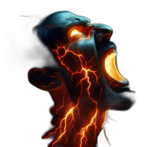 mask, face, dragon, staff transparent PNG cut-out