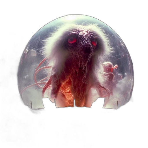 creature, mask, face, hair transparent PNG cut-out