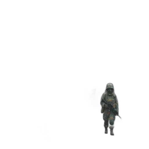 creature, robot, jacket, mask transparent PNG cut-out