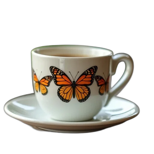 photorealistic, 3d render, three, butterflies transparent PNG cut-out