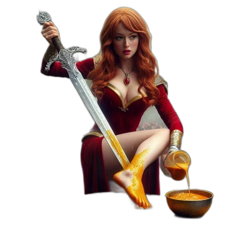 sword, weapon, staff, jewelry transparent PNG cut-out