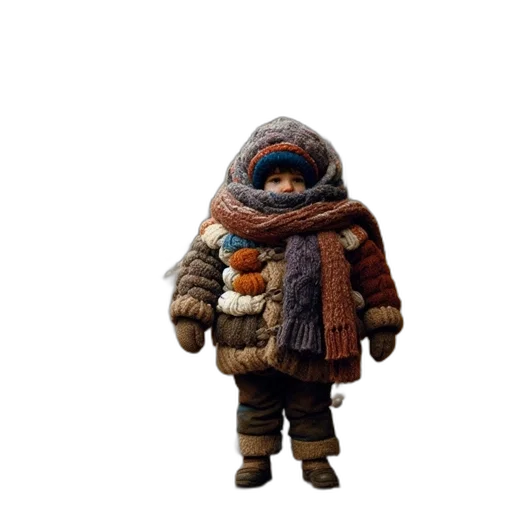 jacket, creature, animal, hat transparent PNG cut-out