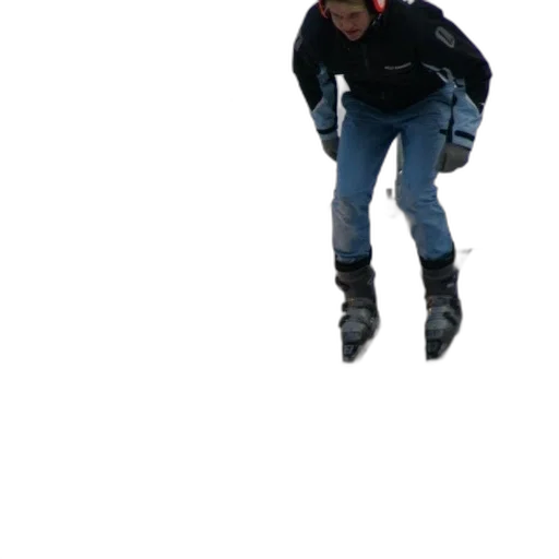 jacket, shoes, staff, creature transparent PNG cut-out
