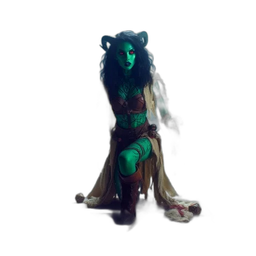 creature, dragon, mask, dress transparent PNG cut-out