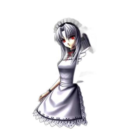 dress, robot, staff, flower transparent PNG cut-out
