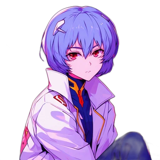 jacket, staff, face, robot transparent PNG cut-out