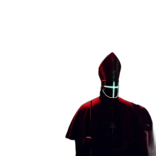 robot, sword, staff, mask transparent PNG cut-out