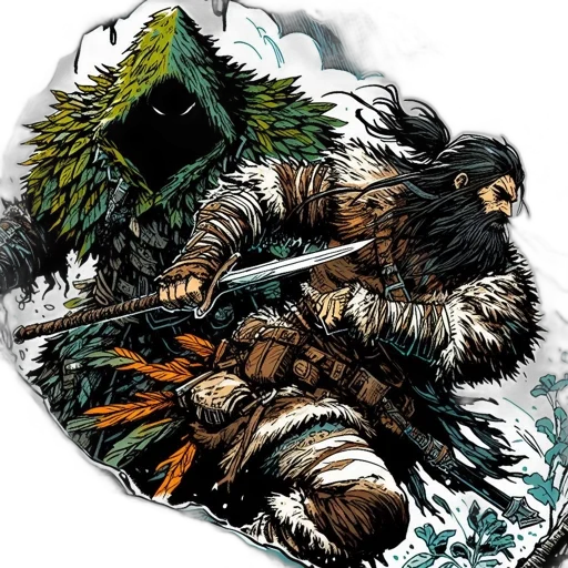 fantasy art, comic book art, concept art, pixel art transparent PNG cut-out