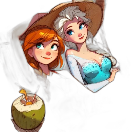 concept art, fantasy art, watercolor, pixel art transparent PNG cut-out