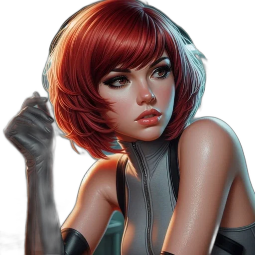 robot, comic book art, concept art, cyberpunk transparent PNG cut-out