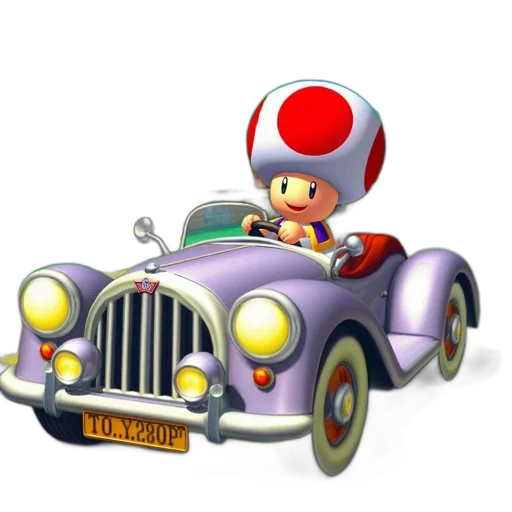 car, hat, 3d render, concept art transparent PNG cut-out