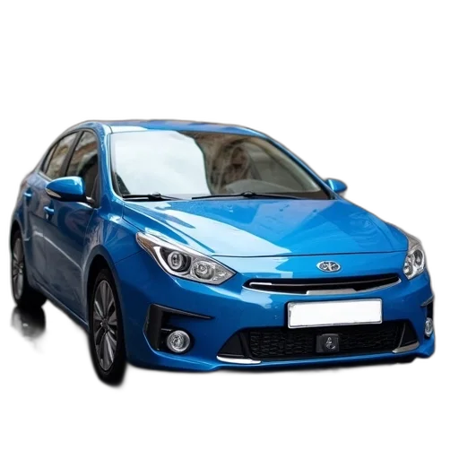 car, blue, parked, street transparent PNG cut-out