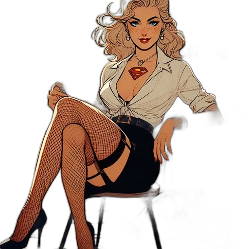 dress, staff, comic book art, cartoon transparent PNG cut-out