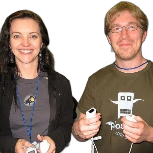 robot, staff, man, woman transparent PNG cut-out