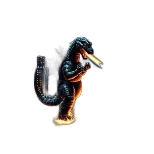 dragon, creature, animal, staff transparent PNG cut-out