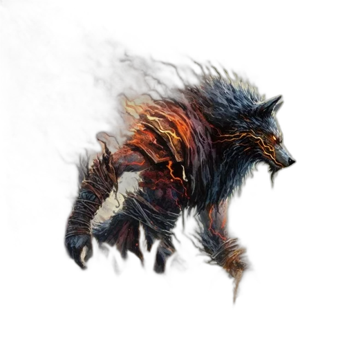 dragon, creature, animal, hair transparent PNG cut-out