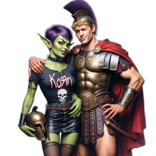 fantasy art, comic book art, concept art, photorealistic transparent PNG cut-out