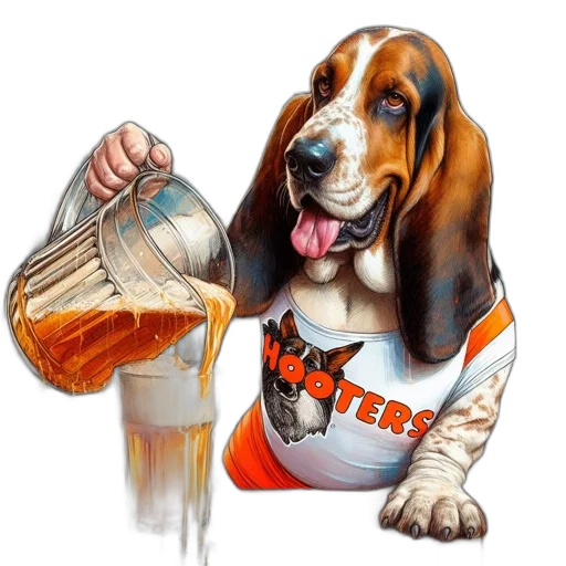 food, animal, photorealistic, basset transparent PNG cut-out
