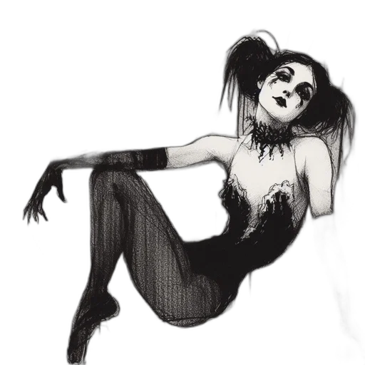 creature, dress, concept art, comic book art transparent PNG cut-out