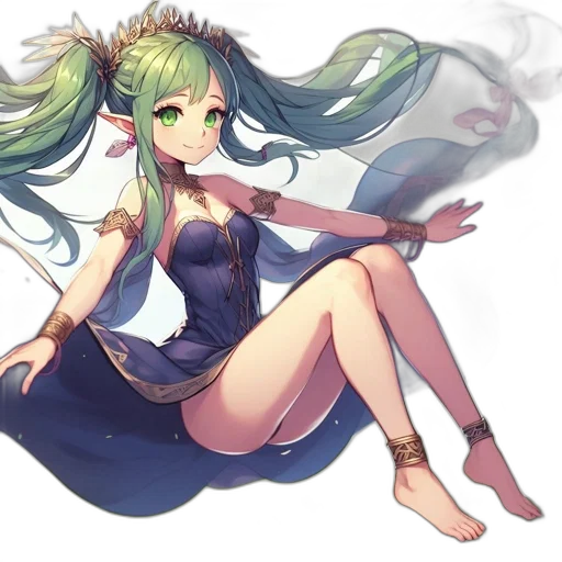 dress, dragon, staff, crown transparent PNG cut-out