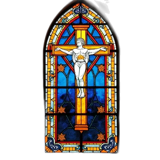 seven, sacraments, stained, glass transparent PNG cut-out