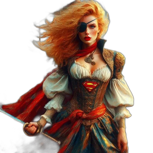 sword, dress, staff, face transparent PNG cut-out