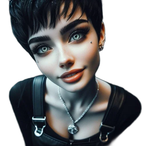face, jewelry, robot, jacket transparent PNG cut-out