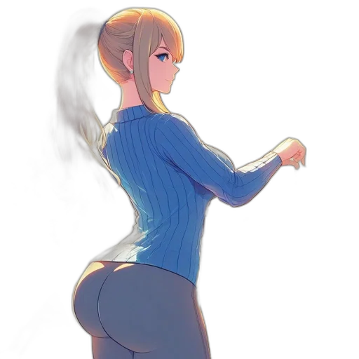 dress, jacket, robot, staff transparent PNG cut-out
