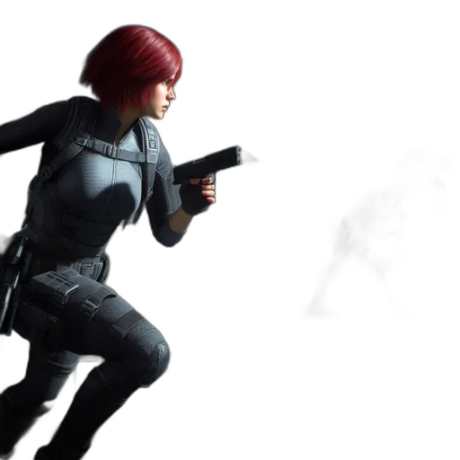 weapon, jacket, concept art, 3d render transparent PNG cut-out