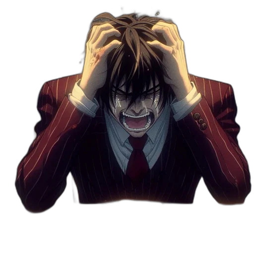 face, mask, jacket, hair transparent PNG cut-out