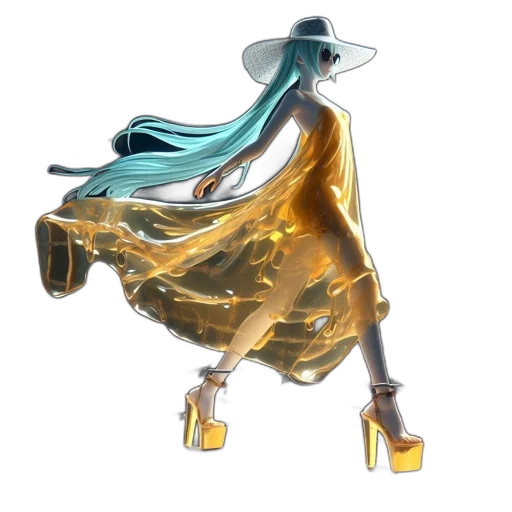 dress, shoes, mask, jewelry transparent PNG cut-out