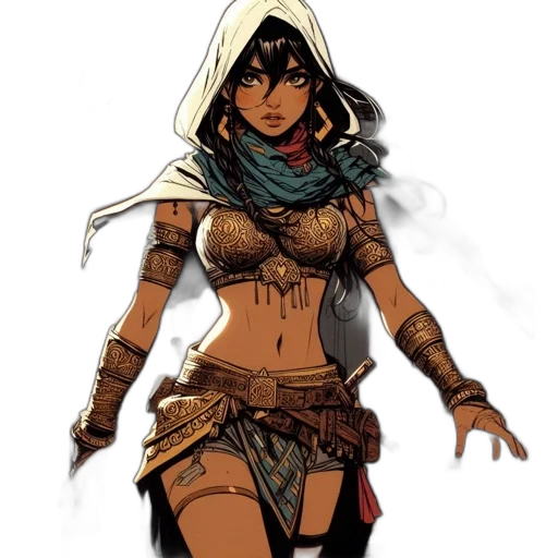fantasy art, concept art, comic book art, pixel art transparent PNG cut-out