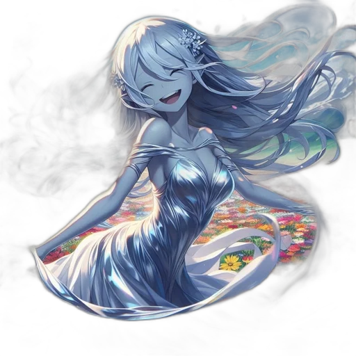 dress, fantasy art, concept art, anime transparent PNG cut-out