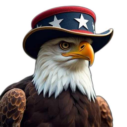 hat, animal, staff, photorealistic transparent PNG cut-out