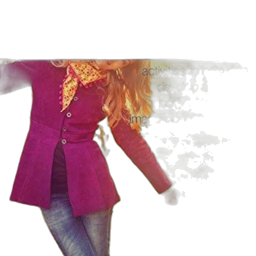 jacket, dress, hair, 3d render transparent PNG cut-out