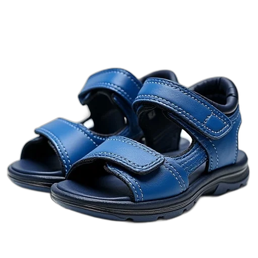 shoes, photorealistic, 3d render, blue transparent PNG cut-out